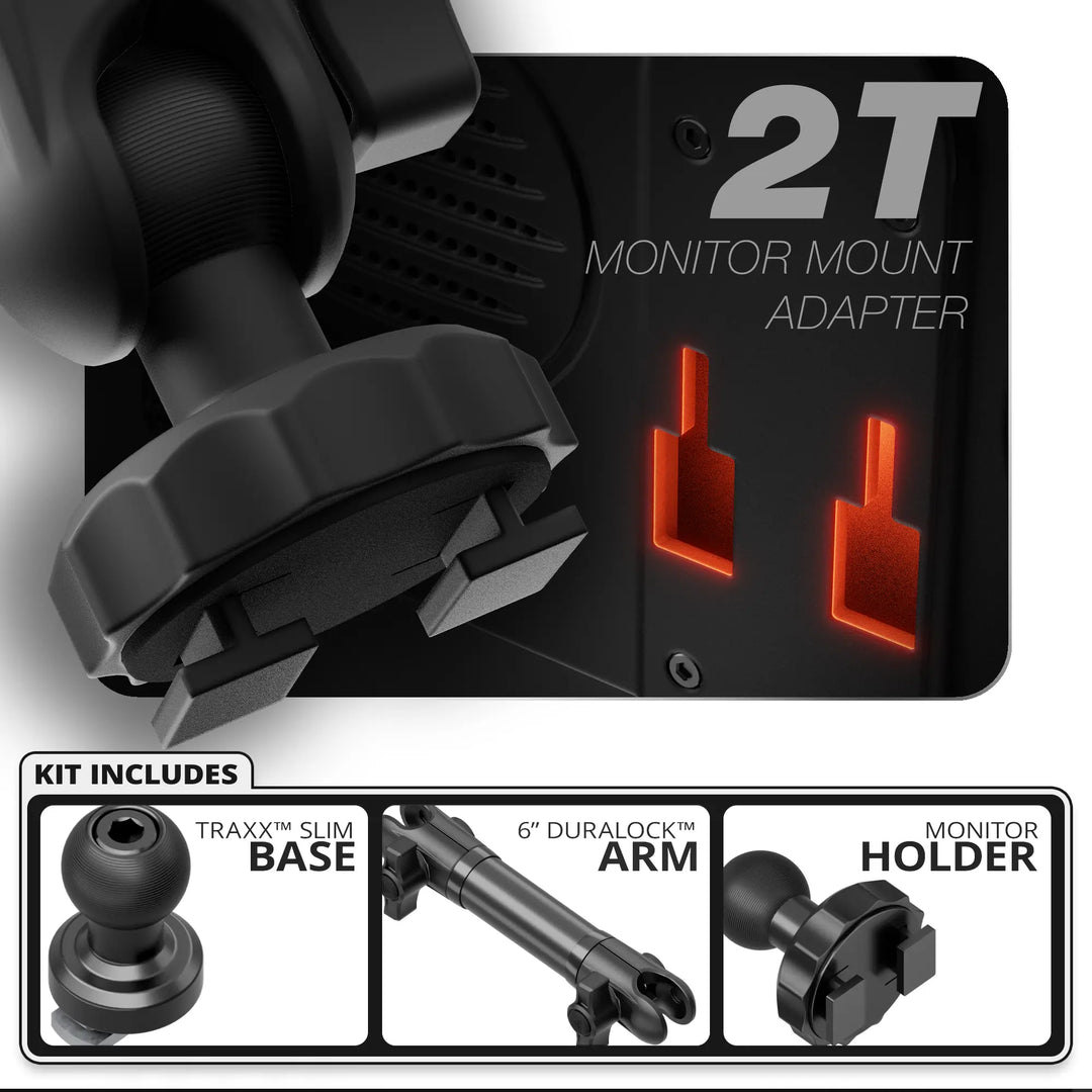 Tackform Tuner - 2T | Slim Track Base | 6" DuraLock Arm