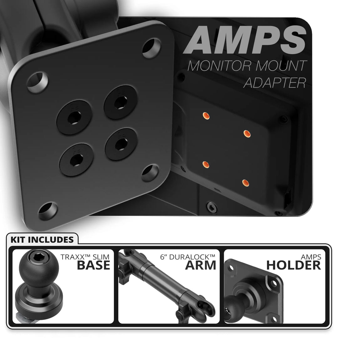 Tackform AMPS | Slim Track Base | 6" DuraLock Arm