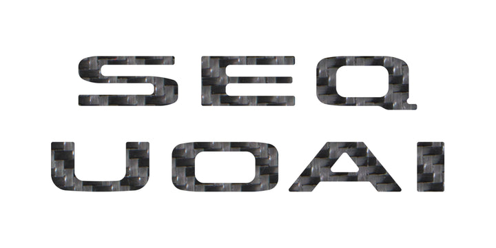 Rear Hatch Letter Overlays Fits 2023-2027 Toyota Sequoia