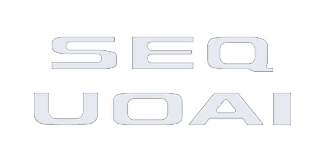 Rear Hatch Letter Overlays Fits 2023-2027 Toyota Sequoia