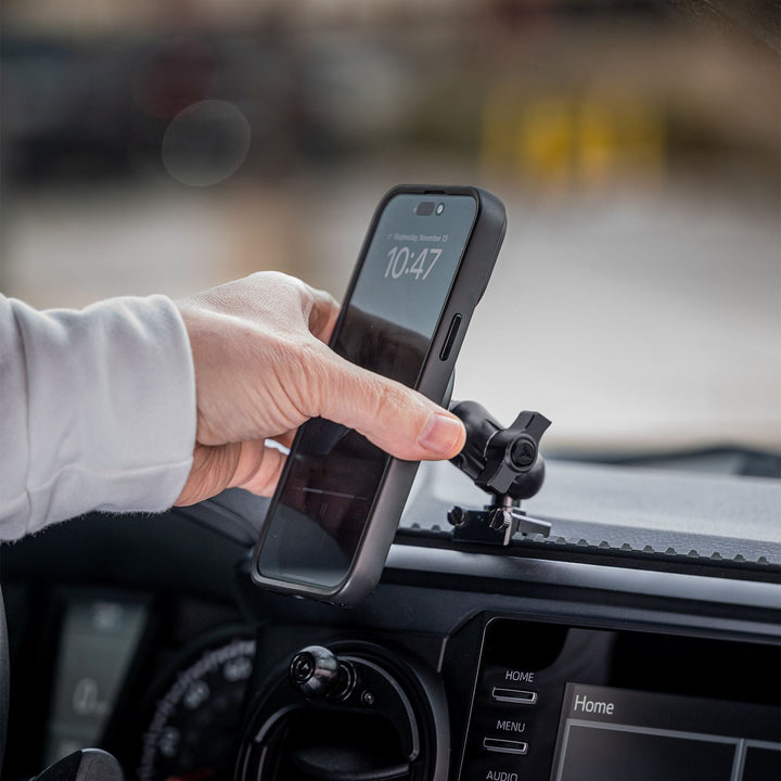 TRAXX™ - Assault Track Picatinny Dash Bracket With Dual 20LITE Phone Holders | 2016 - 2023 Toyota Tacoma