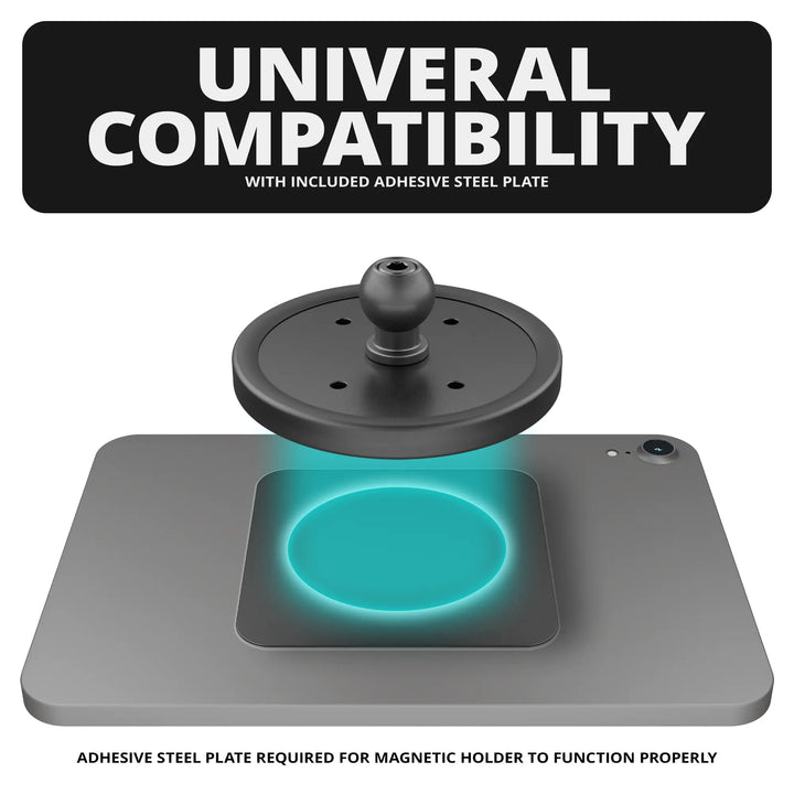 Magnetic Tablet Holder | TRAXX™ - Slim Track Base | 2" DuraLock™ Arm