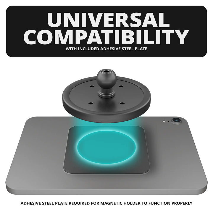 Tackform Magnetic Tablet Holder | Slim Track Base | 3.5" DuraLock™ Arm