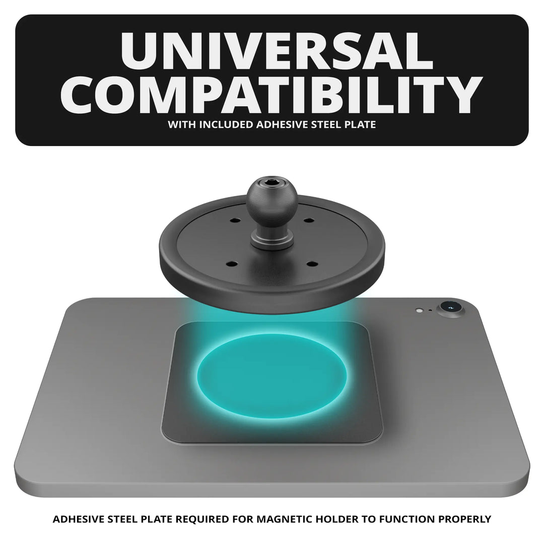 Tackform Magnetic Tablet Holder | Slim Track Base | 2" DuraLock™ Arm