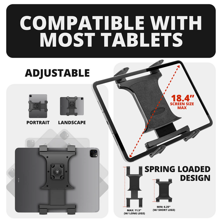 TRAXX™ - Slim Track Dash Bracket With 20LITE Phone Holder & Tablet Mount | 2021 - 2025 Ford F-150 (See Compatibility Info For Specific Year/Trim Fitment Details)