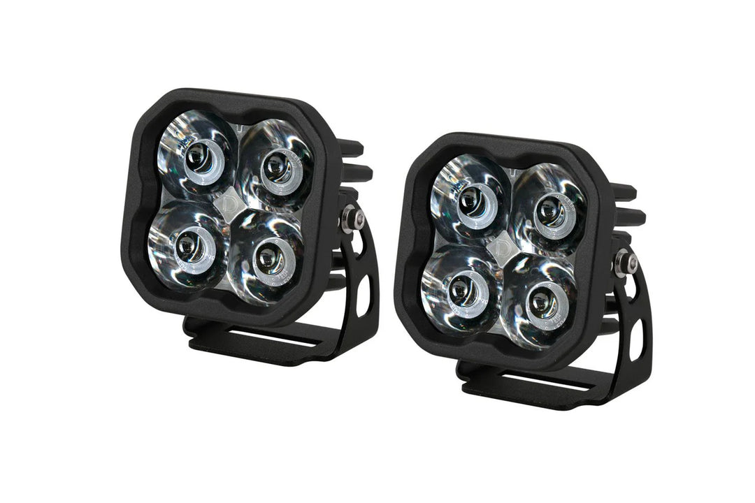 Baja 686 Industries LLC DD SS3 Led vent cover (Matte Black) + DD SS3 MAX Led Pod pair for Tacoma (2024+)