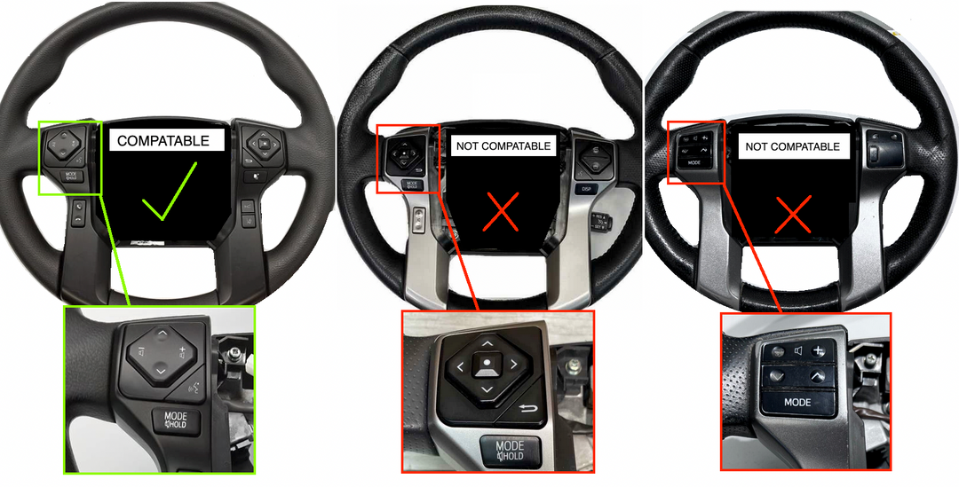 Meso Customs The Steering Wheel Control Fix kit for Tacoma(2016-2023), Tundra (2014-2022), 4Runner (2010-2023)