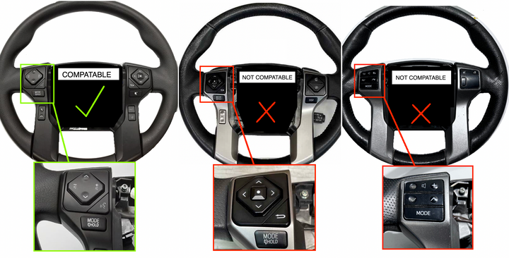 Meso Customs The Steering Wheel Control Fix kit for Tacoma(2016-2023), Tundra (2014-2022), 4Runner (2010-2023)