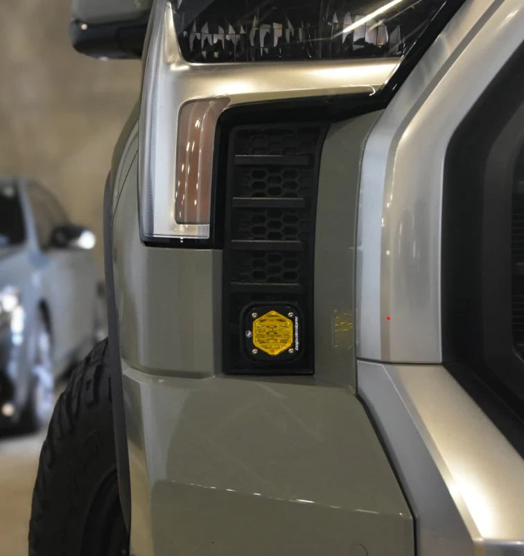 Baja 686 Industries LLC Led vent cover (ASA Matte Black) Baja Designs S1 for Tundra (2022+)