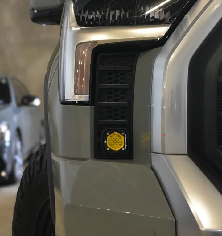 Baja 686 Industries LLC Led vent cover (ASA Matte Black) Baja Designs S1 for Tundra (2022+)