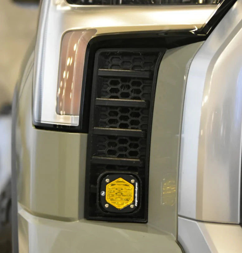 Baja 686 Industries LLC Led vent cover (ASA Matte Black) Baja Designs S1 for Tundra (2022+)