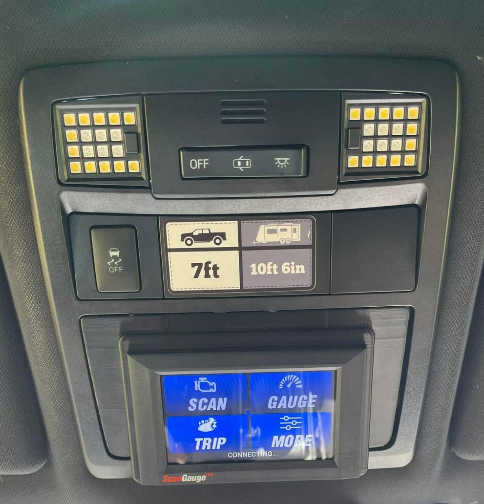 2016-23 Toyota Tacoma Scangauge III Overhead Panel Mount