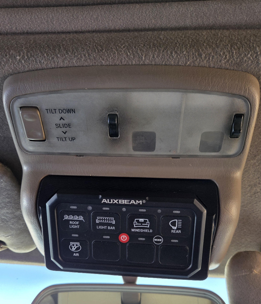 1996-2002 Toyota 4Runner Auxbeam 6/8/8 XL Overhead Switch Panel Mount