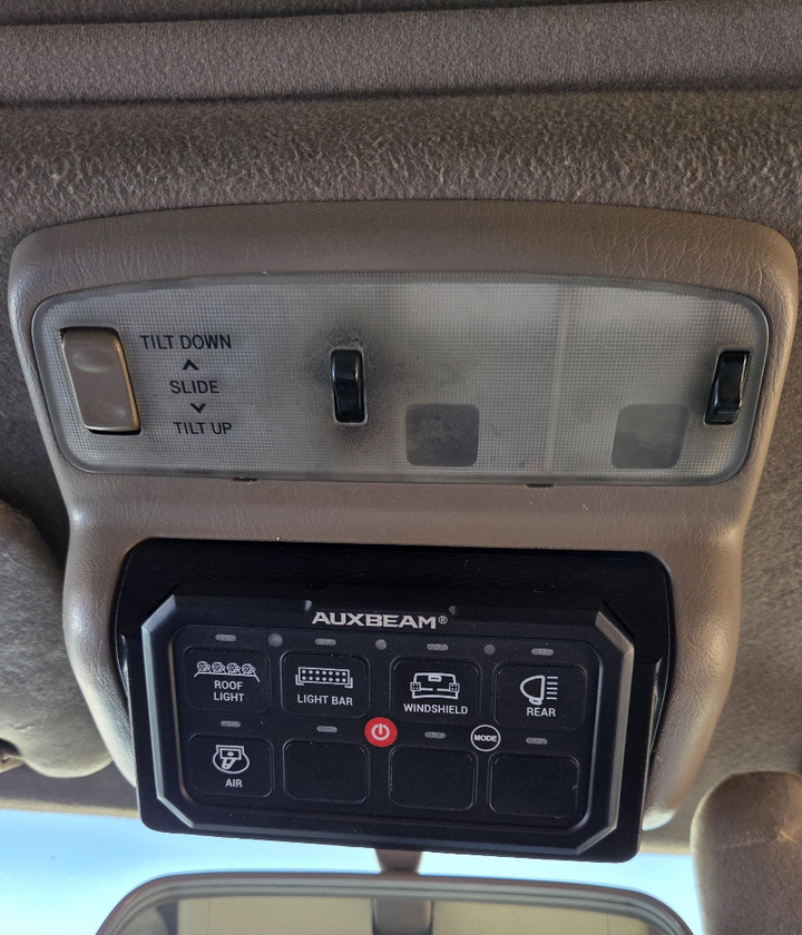 1996-2002 Toyota 4Runner Auxbeam 6/8/8 XL Overhead Switch Panel Mount