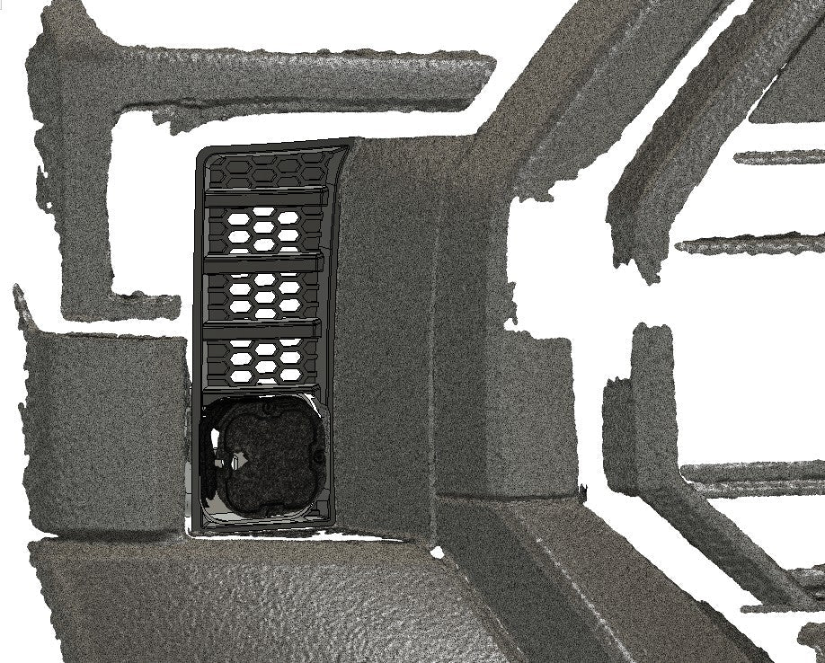 Baja 686 Industries LLC  Led vent cover (ASA Matte Black) + Baja Designs Squadron SAE for Tundra (2022+)