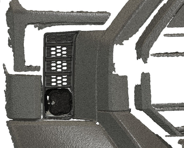 Baja 686 Industries LLC  Led vent cover (ASA Matte Black) + Baja Designs Squadron SAE for Tundra (2022+)