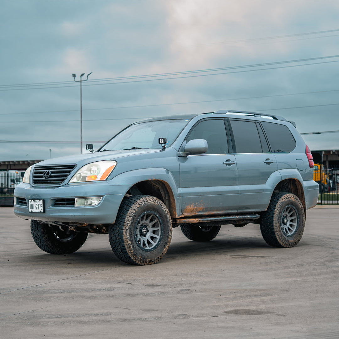 Cali Raised LED Step Edition Rock Sliders for GX470 (2003-2009)