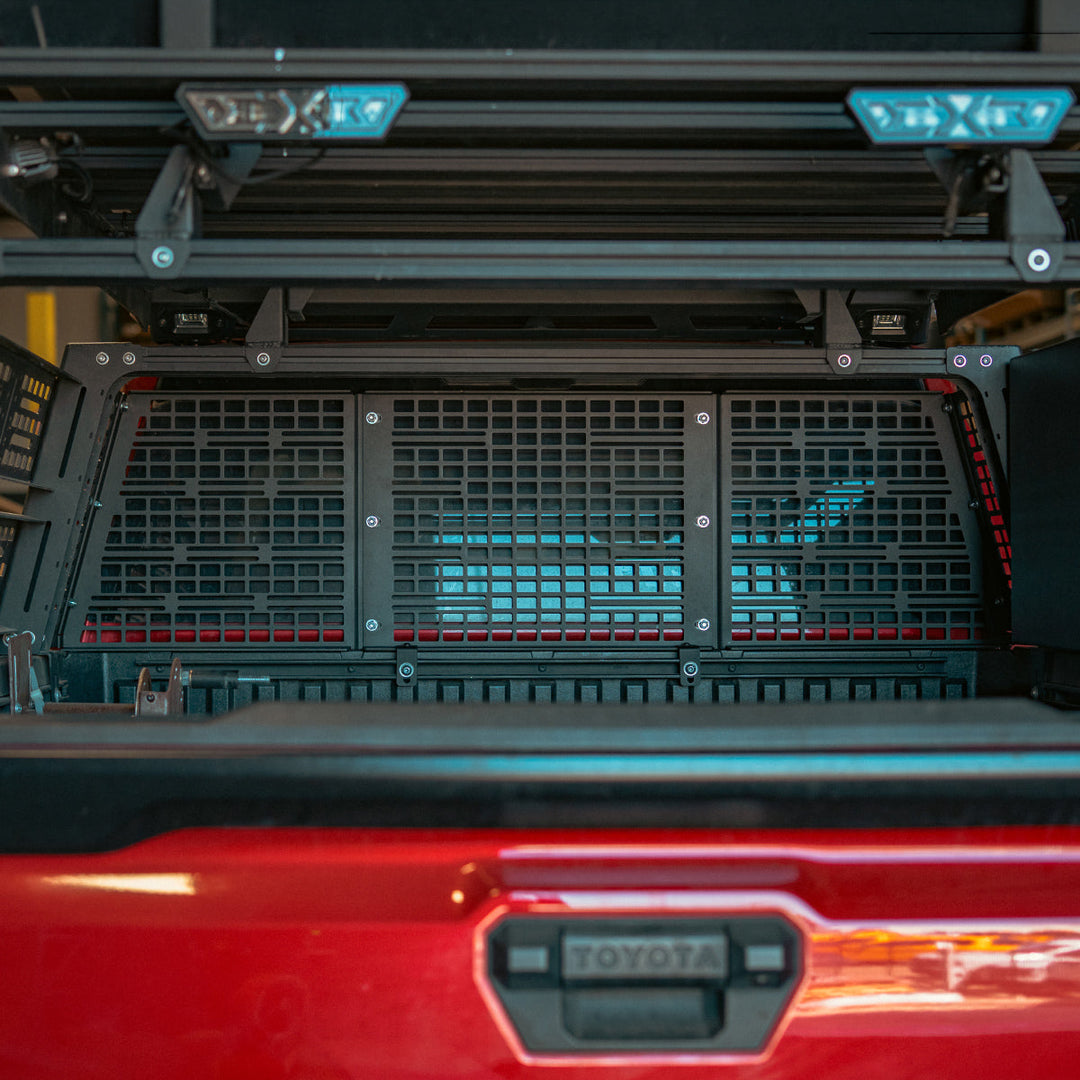 Cali Raised LED Overland Bed Rack MOLLE Headache Rack for Tacoma (2005+)