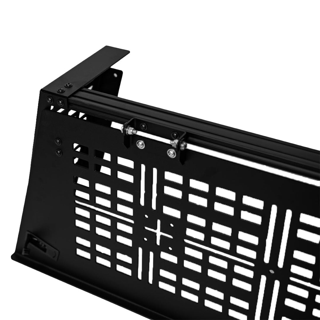 Cali Raised LED COverland Bed Rack Rear Hatch With Gas Struts for Tacoma (2005+)
