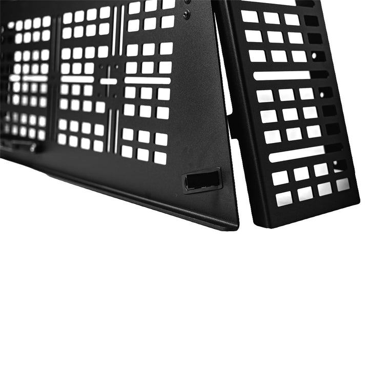 Cali Raised LED COverland Bed Rack Rear Hatch With Gas Struts for Tacoma (2005+)