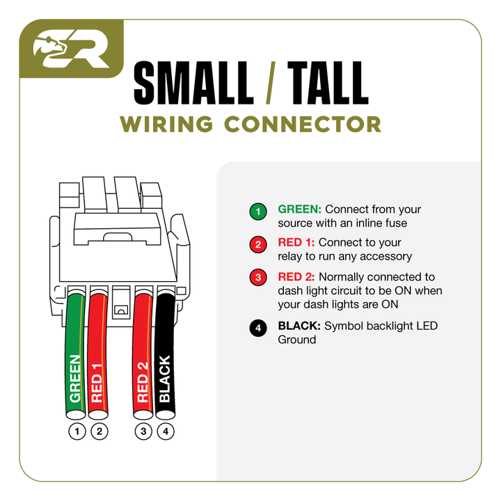 Tall Style Toyota OEM Style "REAR LIGHTS" Switch