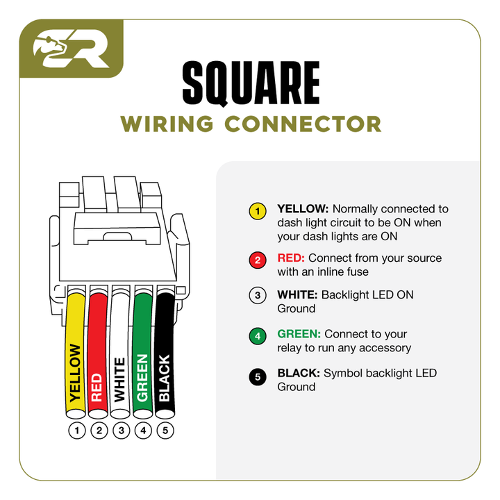 Toyota OEM Square Style "ROCK LIGHTS" Switch