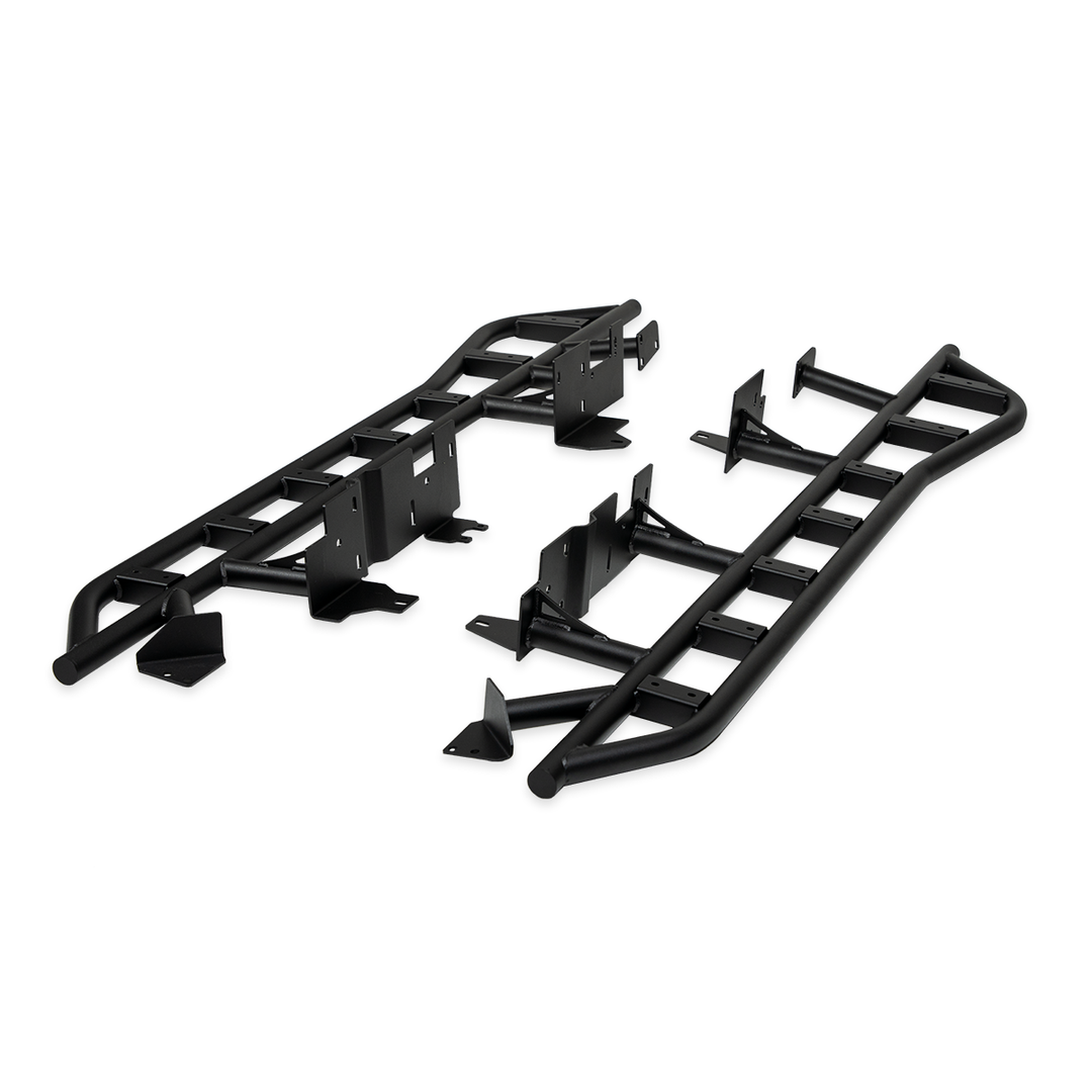 Cali Raised LED Step Edition Rock Sliders for Land Cruiser (2024+)