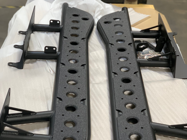 Cali Raised LED Step Edition Bolt On Rock Sliders for 4Runner (2010-2024)