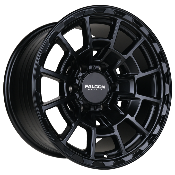 Falcon Off-Road Wheels T4 Spyder - Matte Black 17x9