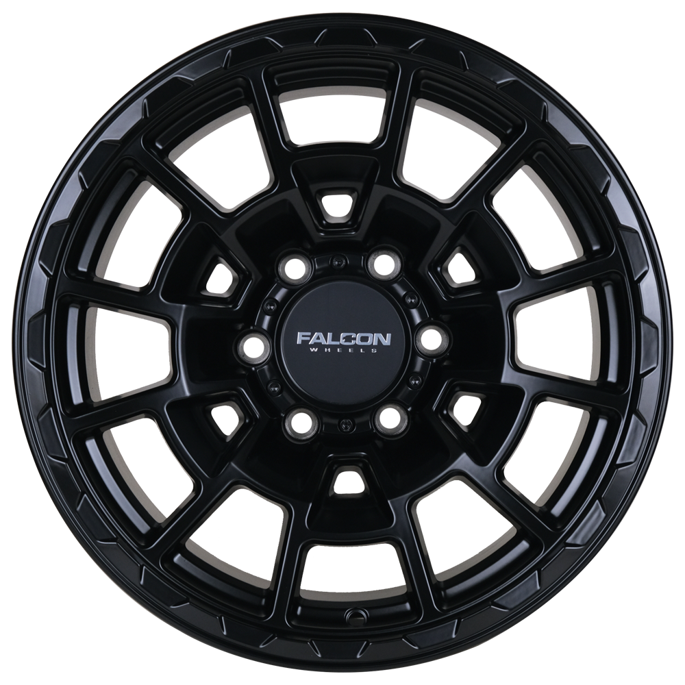 Falcon Off-Road Wheels T4 Spyder - Matte Black 17x9