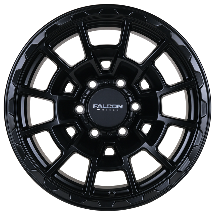 Falcon Off-Road Wheels T4 Spyder - Matte Black 17x9