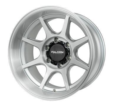 Falcon Off-Road Wheels T8 "Seeker"- Silver Brush Face 17x9