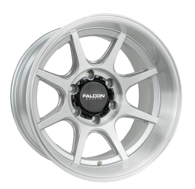 Falcon Off-Road Wheels T8 "Seeker"- Silver Brush Face 17x9