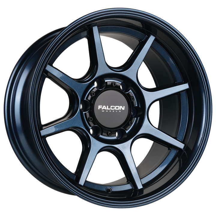 Falcon Off-Road Wheels T8 "Seeker"- Battle Blue 17x9
