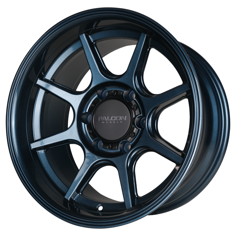 Falcon Off-Road Wheels T8 "Seeker"- Battle Blue 17x9