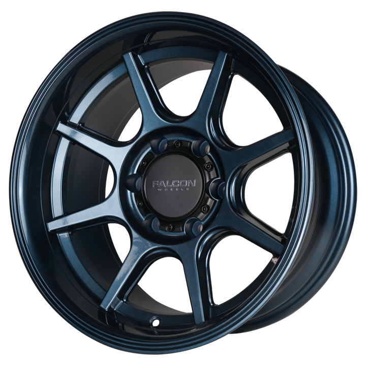 Falcon Off-Road Wheels T8 "Seeker"- Battle Blue 17x9