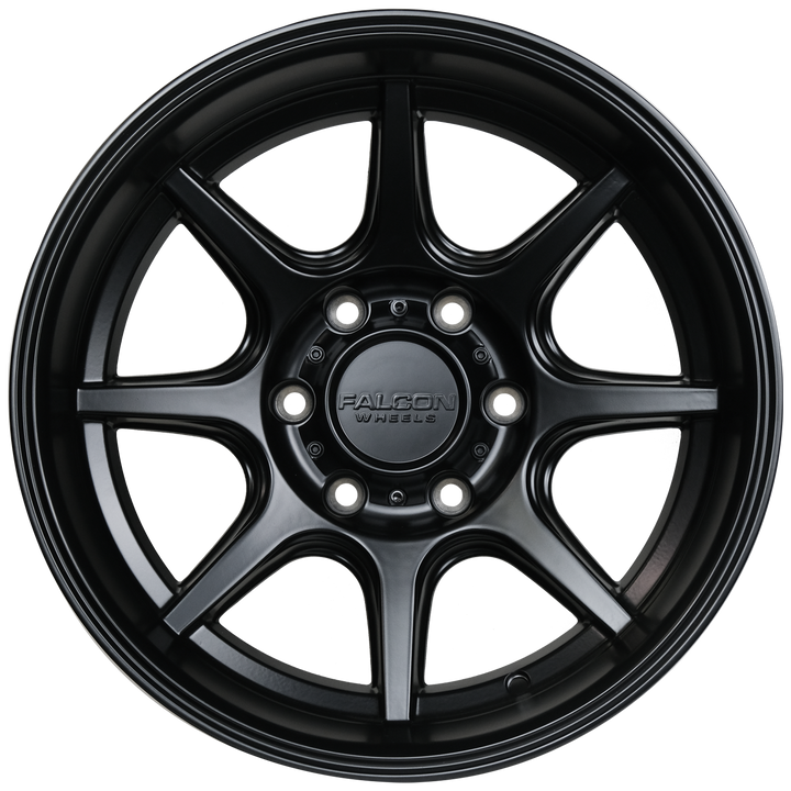 Falcon Off-Road Wheels T8 "Seeker"- Matte Black 17x9