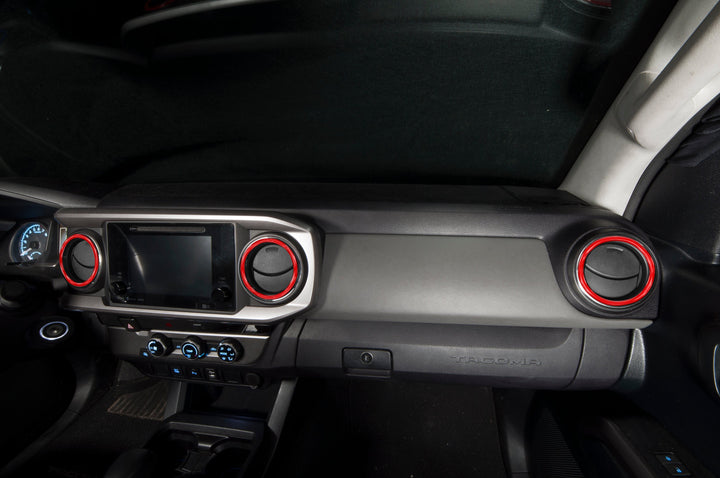 A/C Vent Rings Accent Trim Fits 2016-2023 Toyota Tacoma