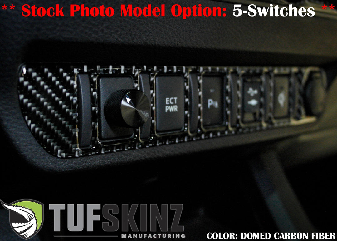 Center Dash Switch Panel Accent Overlay Fits 2016-2023 Toyota Tacoma