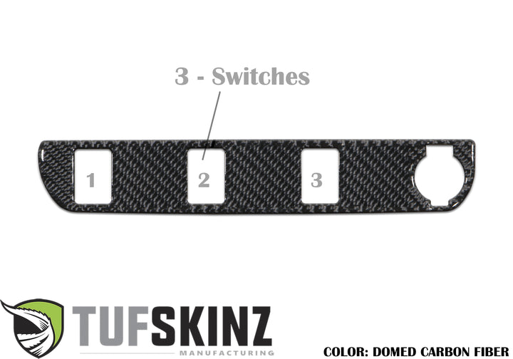 Center Dash Switch Panel Accent Overlay Fits 2016-2023 Toyota Tacoma