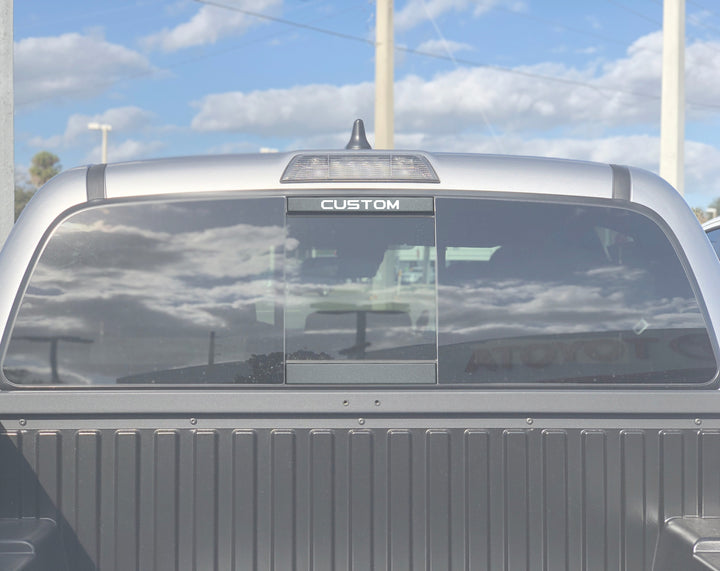 Rear Power Sliding Window Accent Overlays Fits 2016-2023 Toyota Tacoma