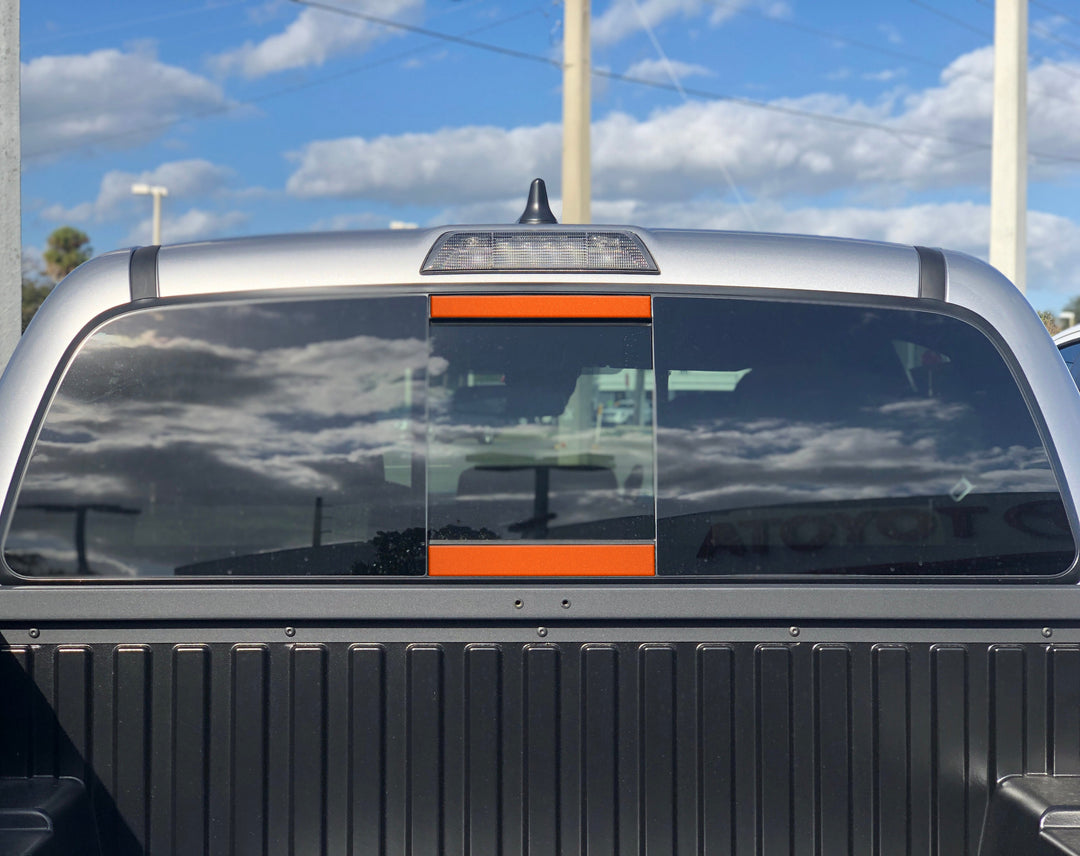 Tufskinz Rear Power Sliding Window Accent Overlays Fits Tacoma (2016-2023)