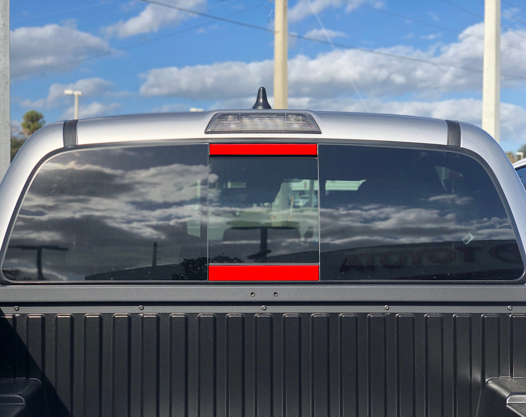 Tufskinz Rear Power Sliding Window Accent Overlays Fits Tacoma (2016-2023)