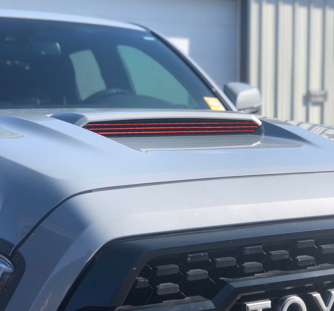 Inner Hood Scoop Line Accents Fits 2016-2023 Toyota Tacoma