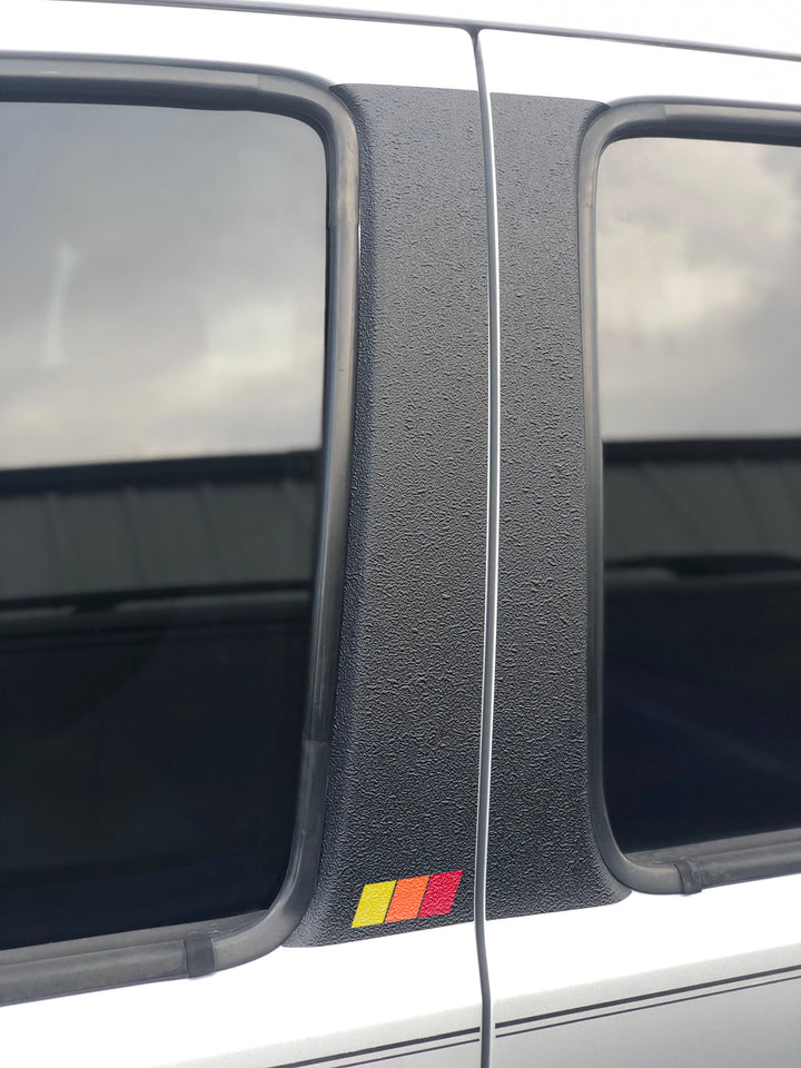 Textured Door Pillar Protection Overlays Fits 2005-2015 Toyota Tacoma