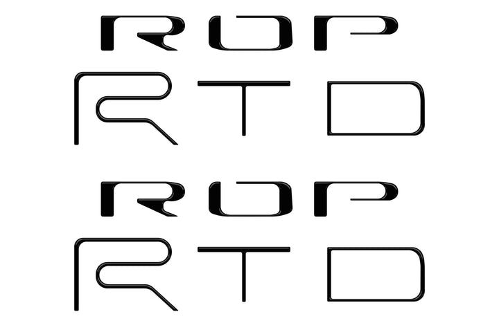 Bed Side Letter Inserts Fits 2022-2023 Toyota Tacoma TRD Pro