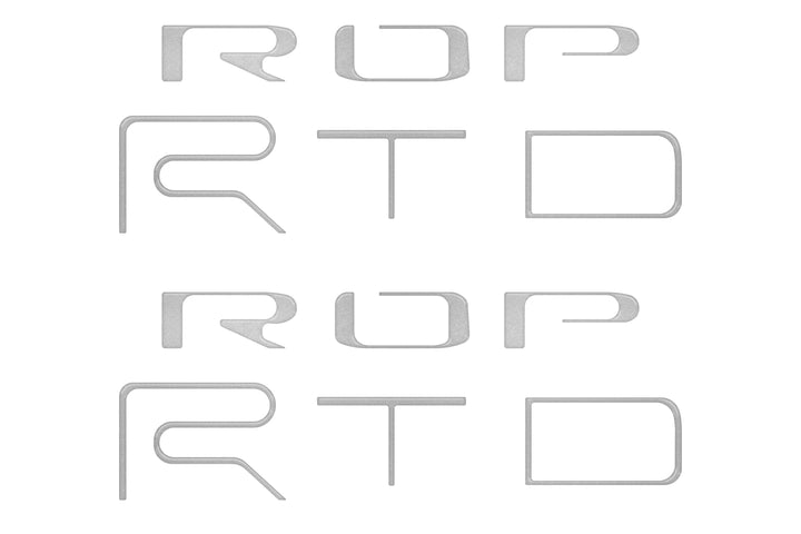Tufskinz Bed Side Letter Inserts Fits Tacoma TRD Pro )2022-2023)