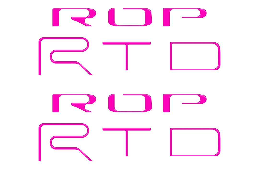 Bed Side Letter Inserts Fits 2022-2023 Toyota Tacoma TRD Pro
