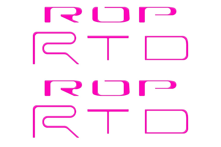 Bed Side Letter Inserts Fits 2022-2023 Toyota Tacoma TRD Pro