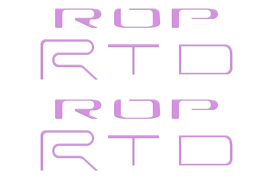 Tufskinz Bed Side Letter Inserts Fits Tacoma TRD Pro )2022-2023)